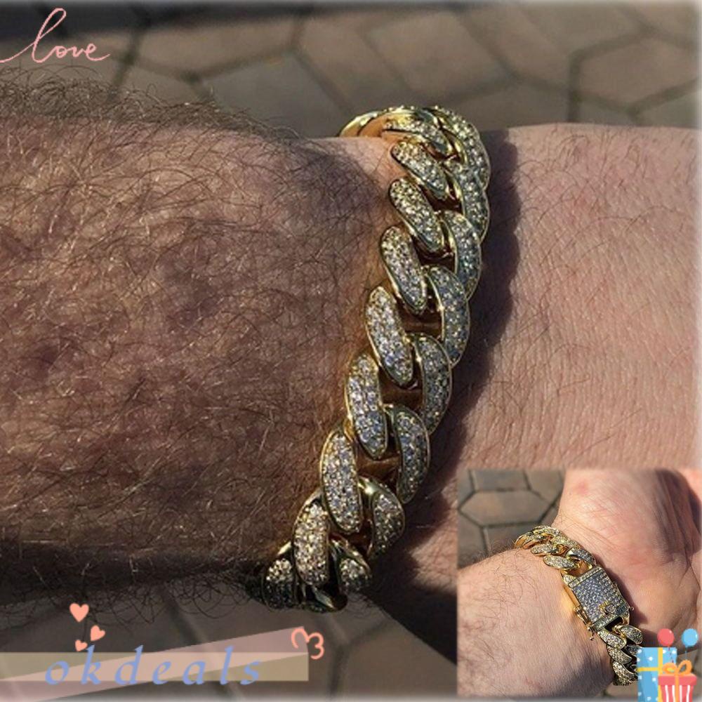 OKDEALS Vòng Tay Thời Trang Phong Cách Hip Hop Cho Nam Và Nữ