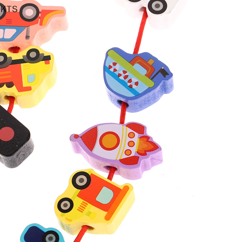 Set 12 / 16 / 23 / 25 Đồ Chơi Đóng Dây Hạt Nhiều Màu Hình Động Vật Hoạt Hình