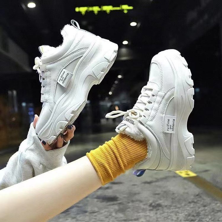 Giày thể thao nữ 5cm Thoáng khí dây màu Kiểu dáng hàn quốci ISS1157