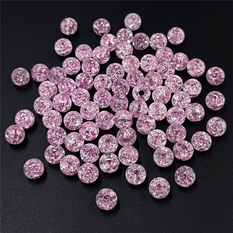 Set 10 Hạt Acrylic Tròn 8-16mm Làm Trang Sức Thời Trang DIY