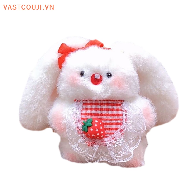 Móc Khóa Hình Thỏ Nhồi Bông Tai To Dễ Thương