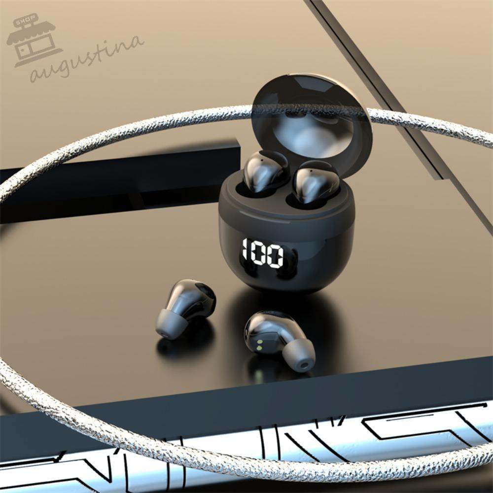 AUGUSTINA Tai Nghe Nhét Tai SK18 Bluetooth Không Dây Mini Màn Hình Cảm Ứng Kỹ Thuật Số Chống Ồn Cho Điện Thoại