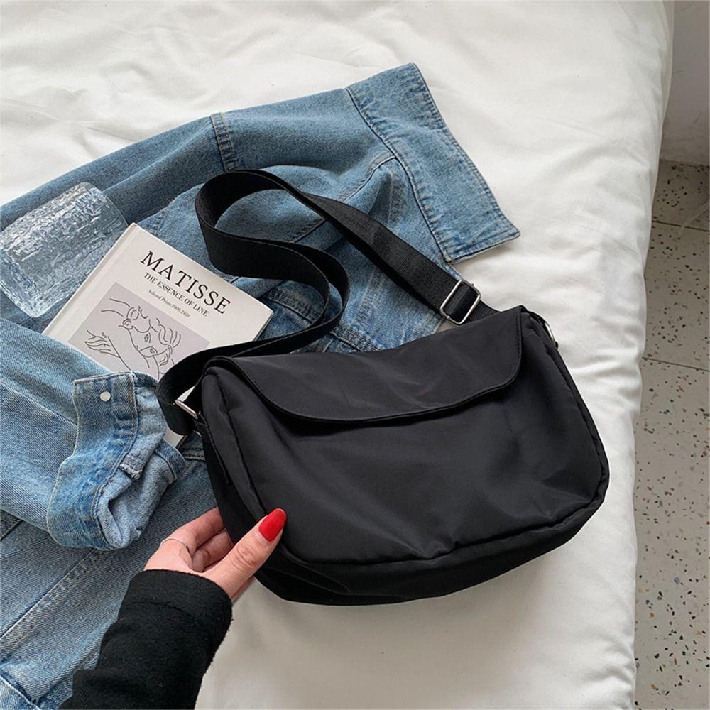 Túi Xách nylon Sức Chứa Lớn Màu Sắc Đơn Giản Dành Cho Nam Và Nữ