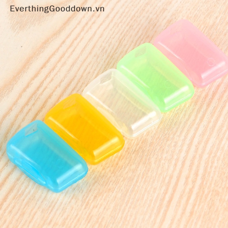 Everthinggooddown set 5 Đầu Bàn Chải Đánh Răng Mini Có Nắp Đậy Dùng Ngoài Trời vn