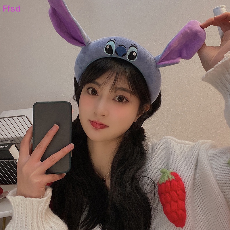 {Ffsd} Băng Đô Cài Tóc Mềm Mại Họa Tiết Hoạt Hình Lilo &amp; stitch Thời Trang Cho Nữ * Hàng Bán Chạy *