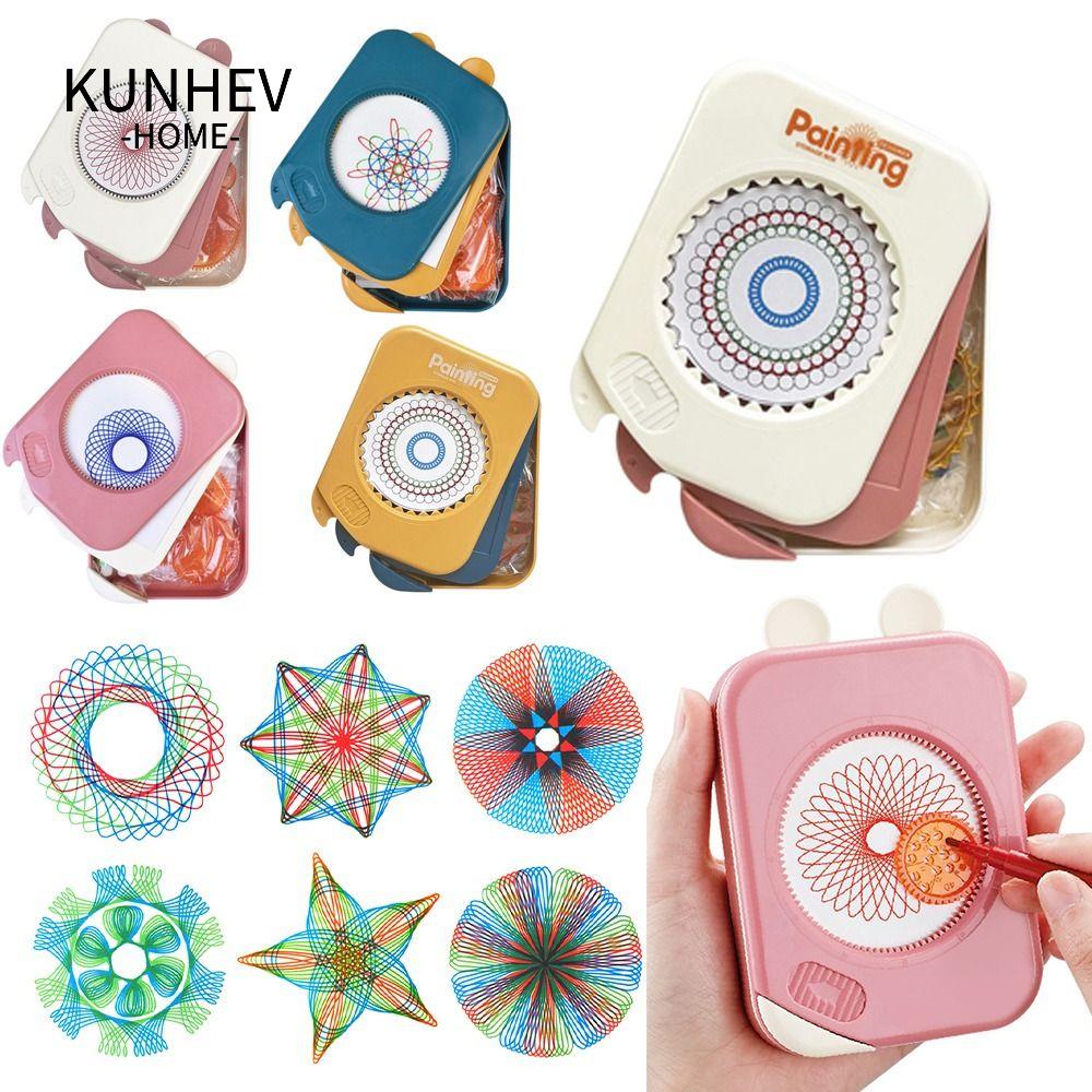 KUNHEV Thước Nhựa Hình Học Có Bánh Răng Cưa Chất Lượng Cao Cho Bé