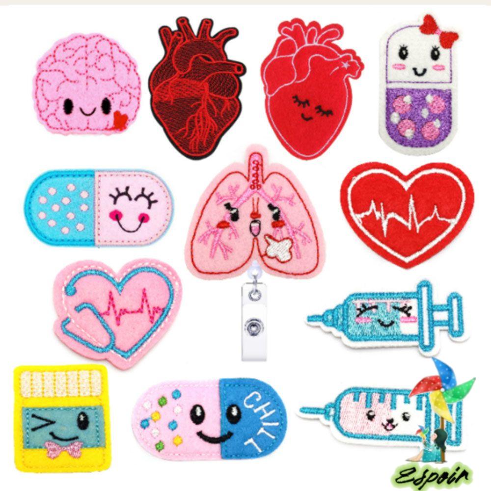 ESPO Kẹp Cuộn Dây Câu Cá Hình Trái Tim ​Thẻ Tên Y Tá Xinh Xắn Chất Lượng