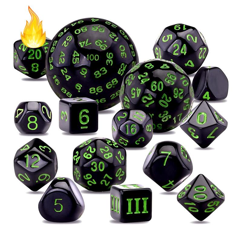 Set 15 Viên Xí Ngầu Đa Diện Đồ Chơi Cho Bé