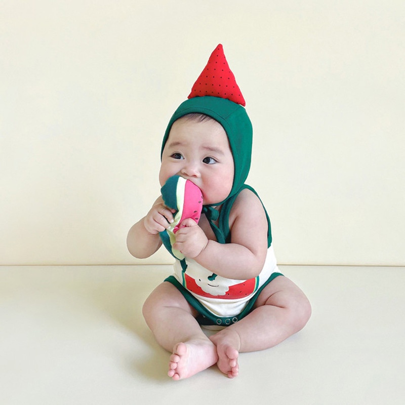 Bộ áo liền quần PINPOO họa tiết dưa hấu dễ thương cho bé