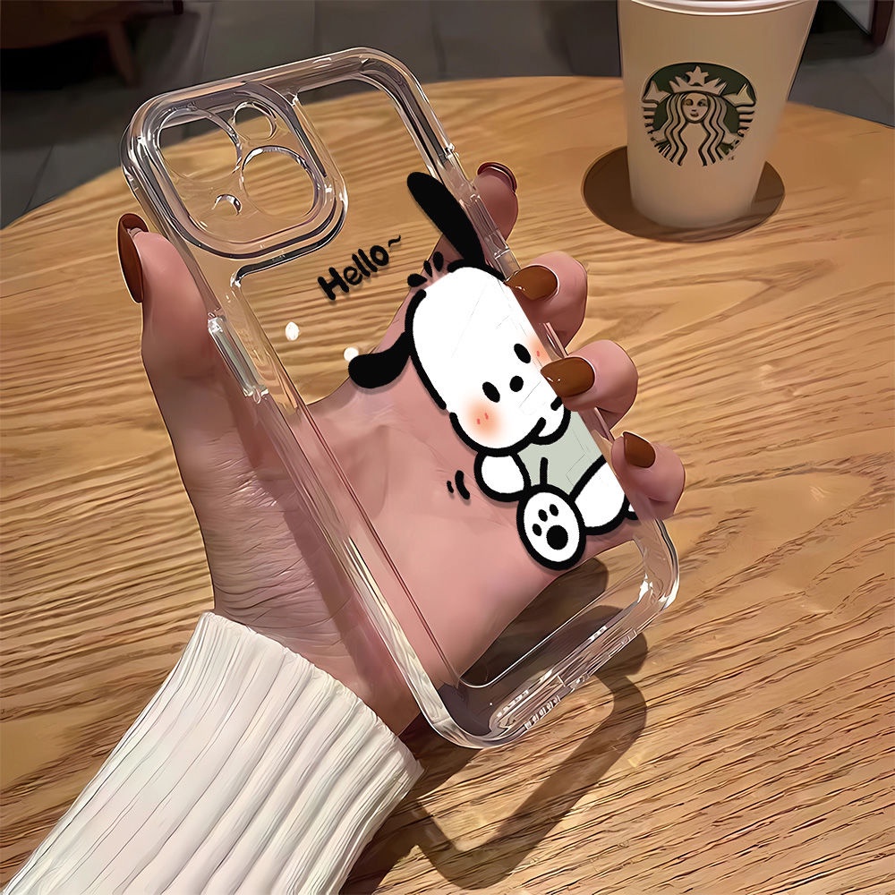 Ốp Điện Thoại Dẻo Họa Tiết Hoạt Hình Chagou Dễ Thương Cho iPhone14Promax11 81213 7plus
