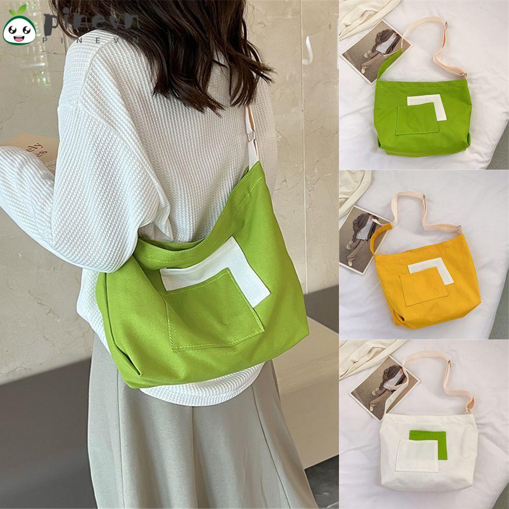PINEVN Túi Xách Đeo Vai Kích Cỡ Lớn Thời Trang Dành Cho Nữ