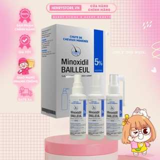 Xịt mọc tóc minoxidil bailleul pháp 2%, 5%