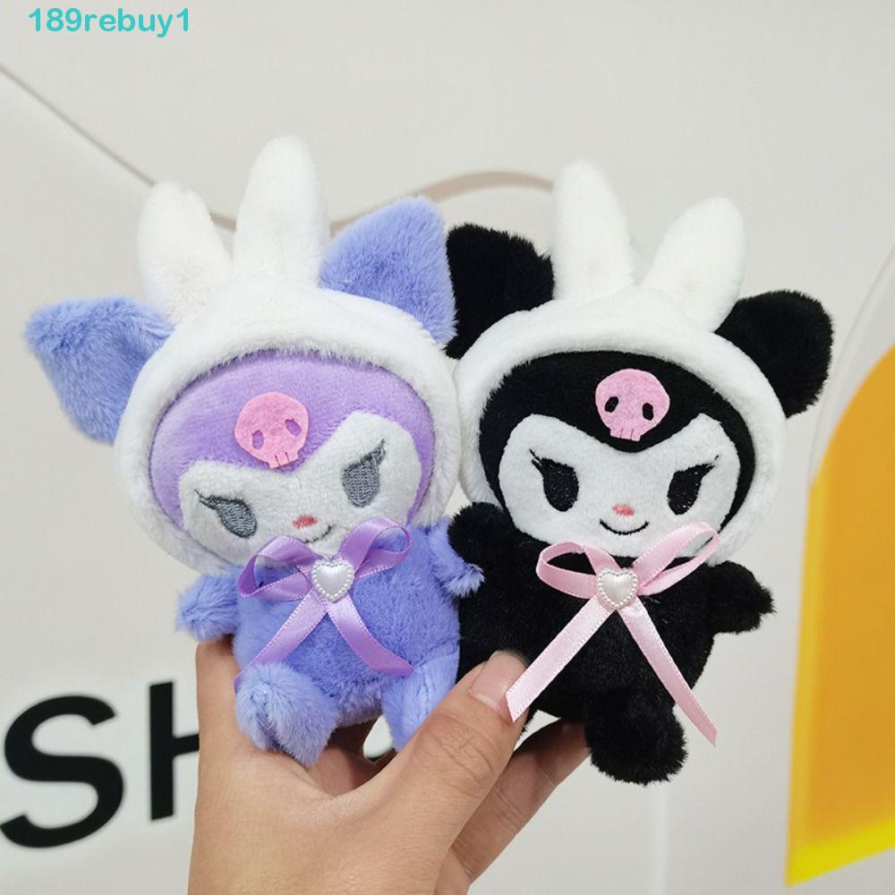 REBUY1 Móc Khóa Búp Bê Nhồi Bông Kuromi Hoạt Hình Dễ Thương