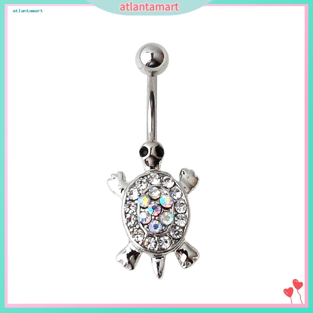 Túi Đựng Đồ Dùng Đa Năng Tiện Dụng| Khuyên Rốn Hình Rùa Con Đính Đá Nhiều Màu Sắc Dễ Thương 16G