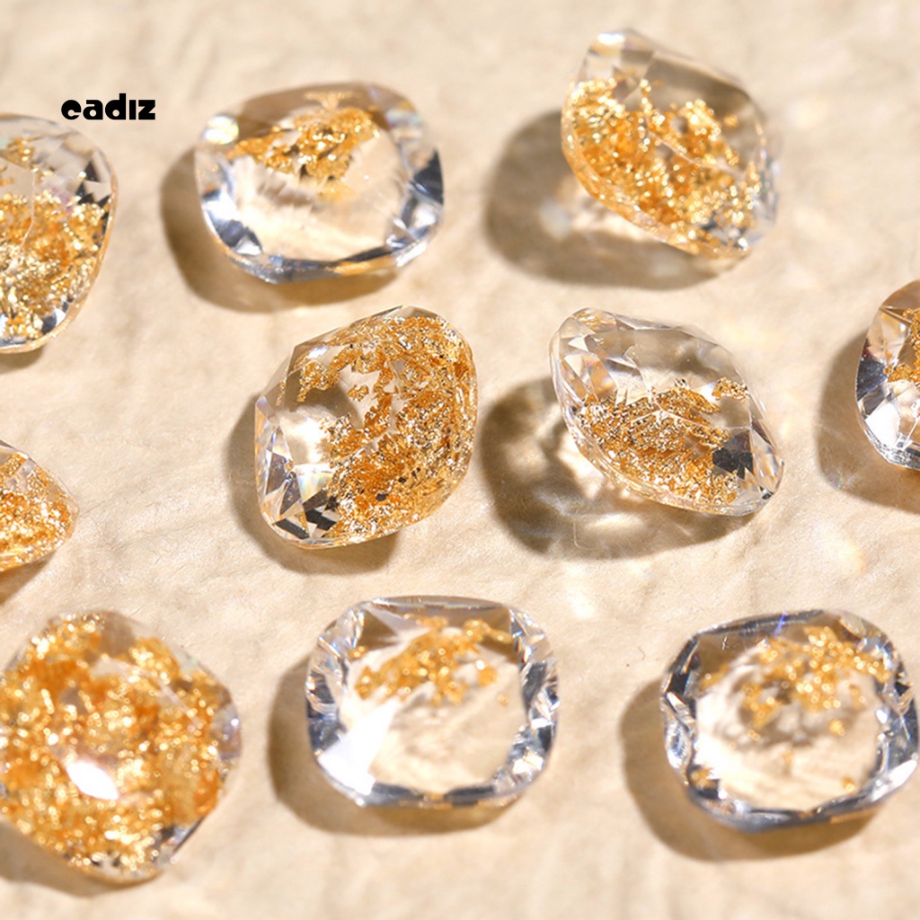 Bộ 50 Phụ Kiện Trang Trí Móng Tay Tạo Hiệu Ứng 3D Bằng Nhựa Resin Chống Thấm Nước DIY