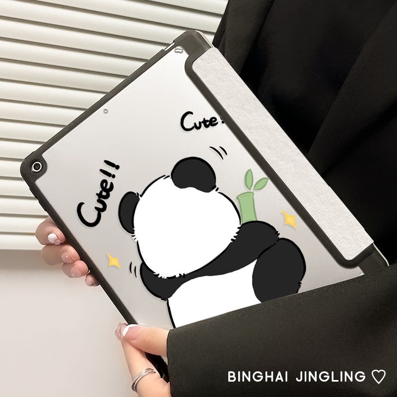 Ốp Máy Tính Bảng Hình Gấu Trúc Cho iPad Air 4 10.9 2021 Pro 11 2022 gen10 / gen9 / gen8 / gen7 10.2 9.7 5 / 6th Mini 4 5 6 Air 4 10.9