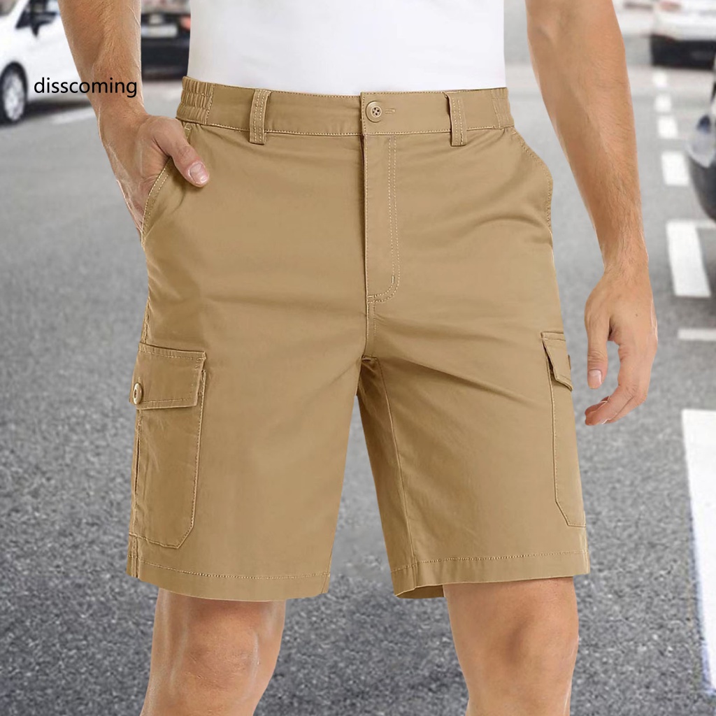Băng Đô SL SL SL SL SL| Quần Short Lưng Thun Nhiều Túi Thoáng Khí Thoải Mái Thời Trang Mùa Hè Cho Nam