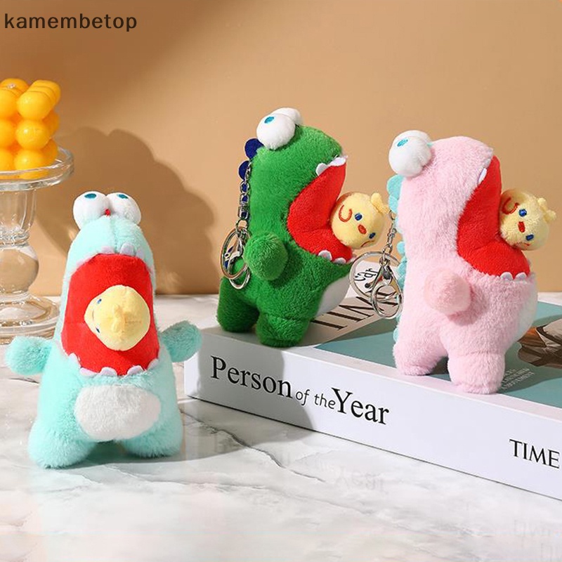 1 Móc Khóa Hình Khủng Long / Gà Nhồi Bông Hoạt Hình Dễ Thương
