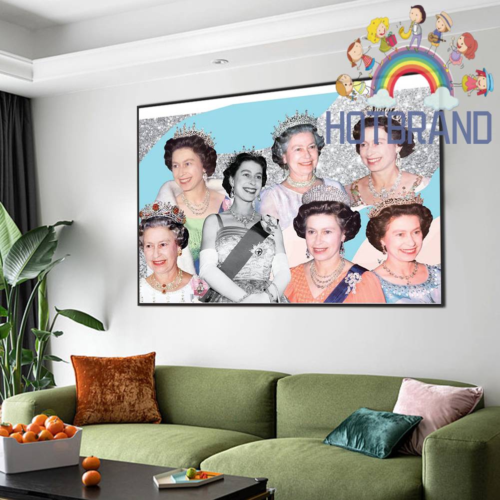 Tranh Đính Đá Kim Cương Toàn Bộ 5D DIY Hình Vẽ Hoàng Hậu Trang Trí Nhà Cửa