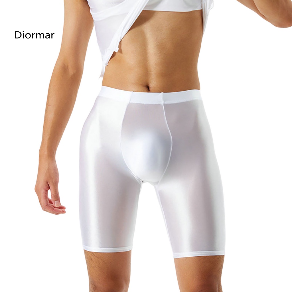 Quần Short Thể Thao Vải Lụa Lạnh Co Giãn Tốt Màu Sắc Đơn Giản Cho Nam