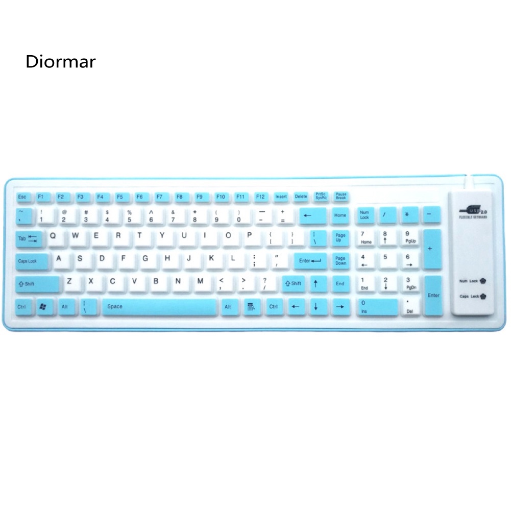 Bàn PhíM Gaming DIO 103 PhíM BằNg Silicon MềM MạI, ChốNg BụI Cho Laptop /