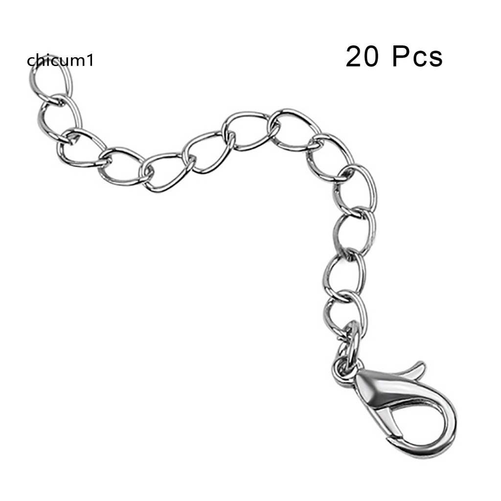 Set 20 Phụ Kiện Nối Dài Trang Sức Mạ Bạc Thời Trang