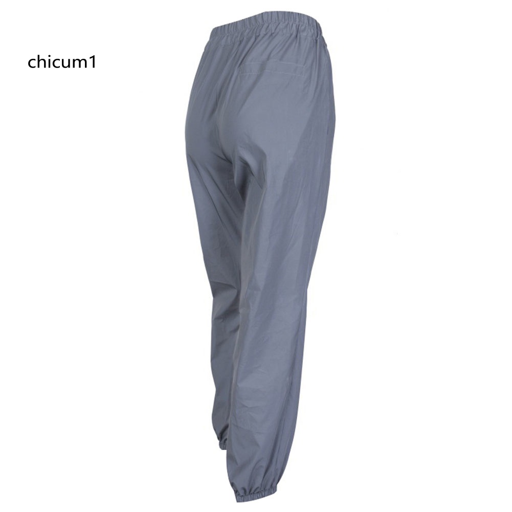 Quần Baggy Dài Lưng Cao Phản Quang Thời Trang Cho Nữ