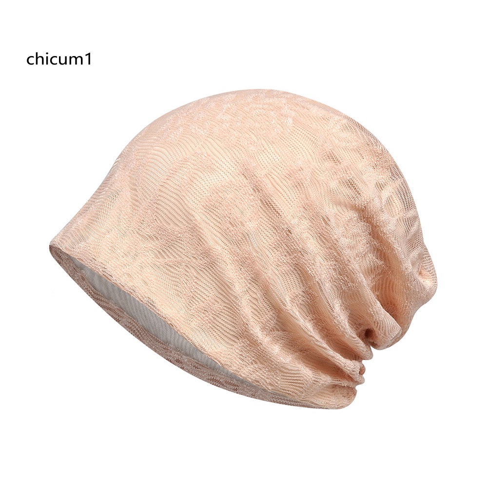Mũ Trùm Đầu Phối Ren Mềm Mại Thoáng Khí Thời Trang Cho Nữ