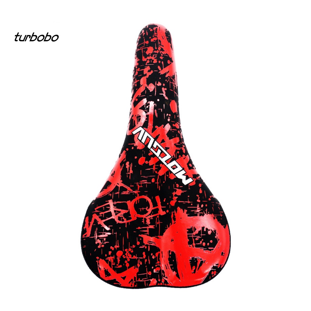 Yên Xe Đạp Giả Da In Họa Tiết Graffiti Thoáng Khí Thấm Hút Tốt Tiện Dụng Cho MTB