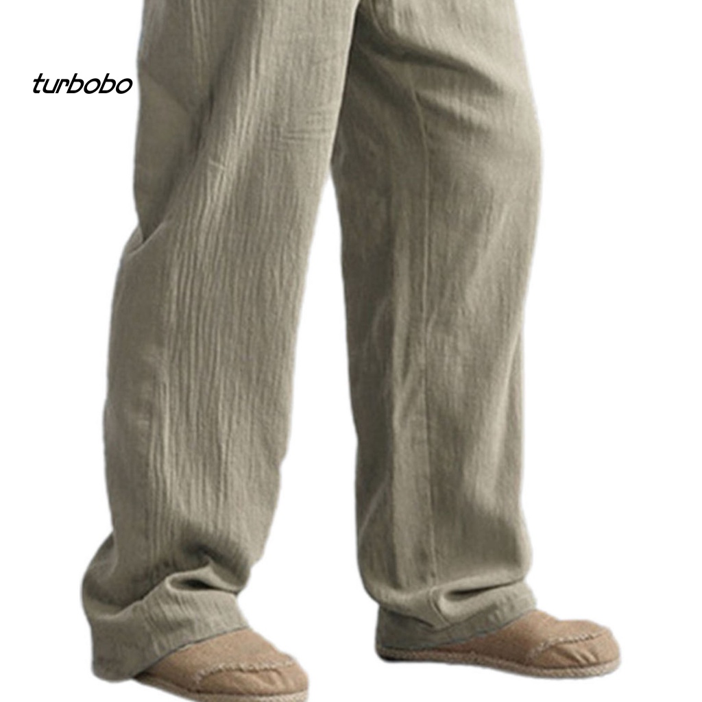 Quần Dài Mỏng Màu Trơn Lưng Thun Co Giãn Thoáng Khí Thời Trang Đường Phố Cho Nam