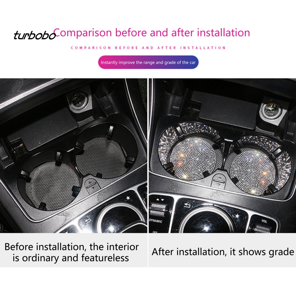 Đế Lót Ly Tròn Dày Dặn Đính Đá Chống Trầy Chịu Nhiệt Dùng Hàng Ngày Cho Xe Hơi