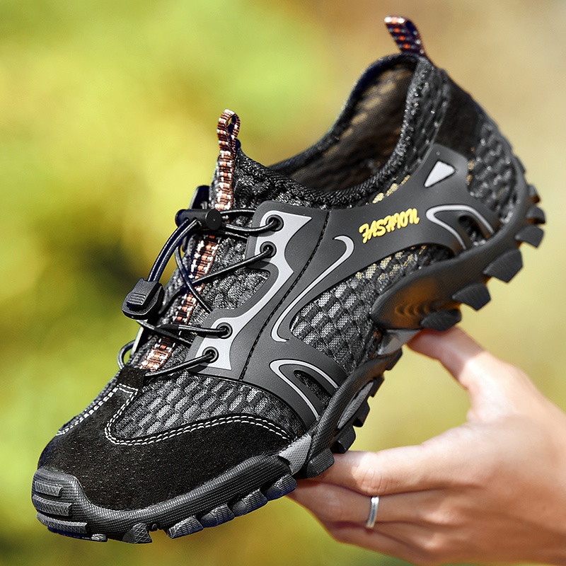 Plus Giày Thể Thao Leo Núi Siêu Nhẹ Chống Trượt Nhanh Khô Size 38-50 Thời Trang Cho Nam Giày Chạy Bộ Chống Trượt Chất Lượng Cao