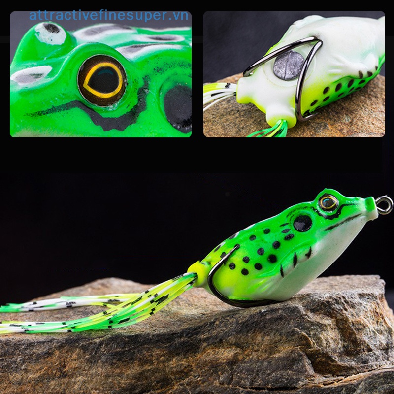 Mồi Giả Nhử Cá Mềm Hình Ếch 5cm 8g Gắn Kèm Móc Câu