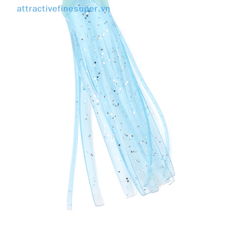 10 Mồi Mực Cao Su Mềm Phát Sáng Trong Đêm Cho Câu Cá