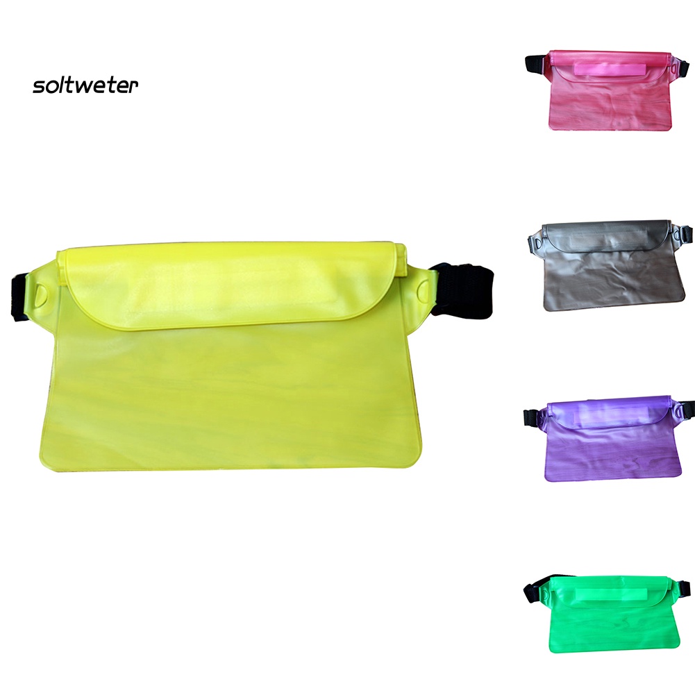 Túi Đeo Hông Bằng PVC Trong Suốt Chống Thấm Nước Có Thể Điều Chỉnh Tiện Dụng Cho Nam Và Nữ