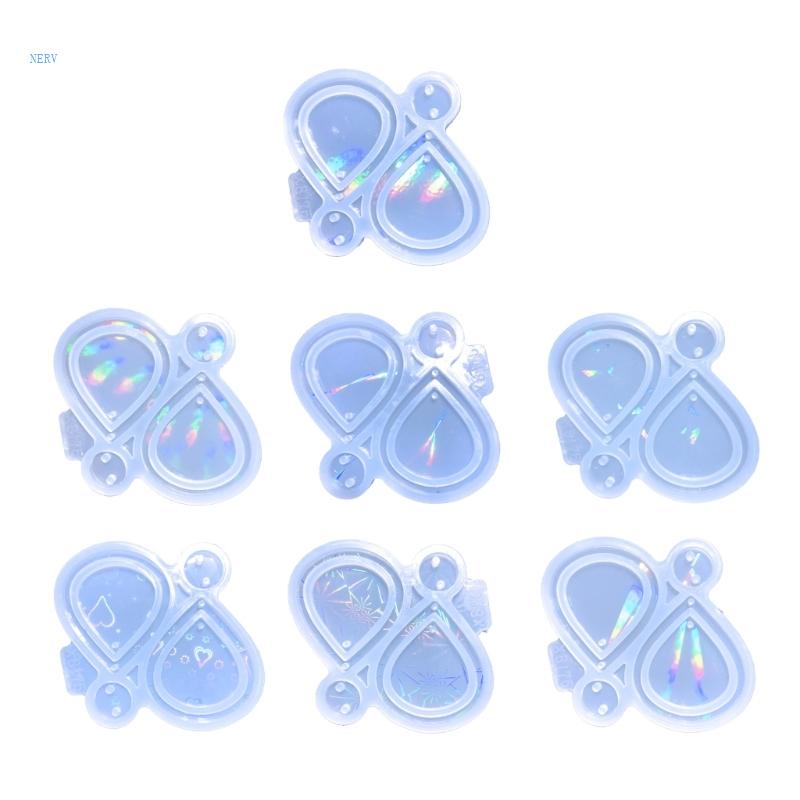 Khuôn Làm Mặt Vòng cổ Bằng Epoxy Hình Giọt Nước Sáng Và Bóng DIY