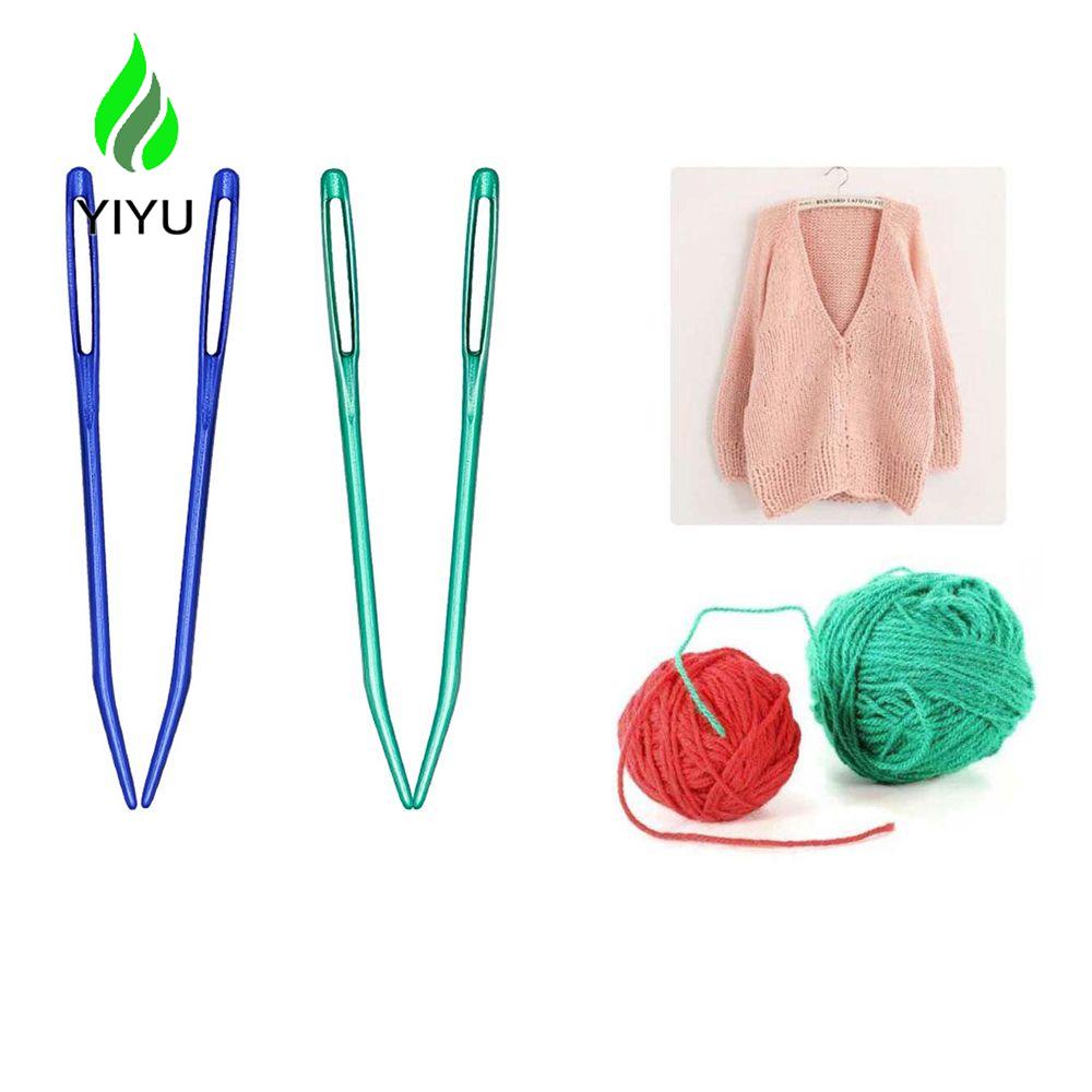 YIYU Bộ 2 Kim Móc Len Bằng Nhôm