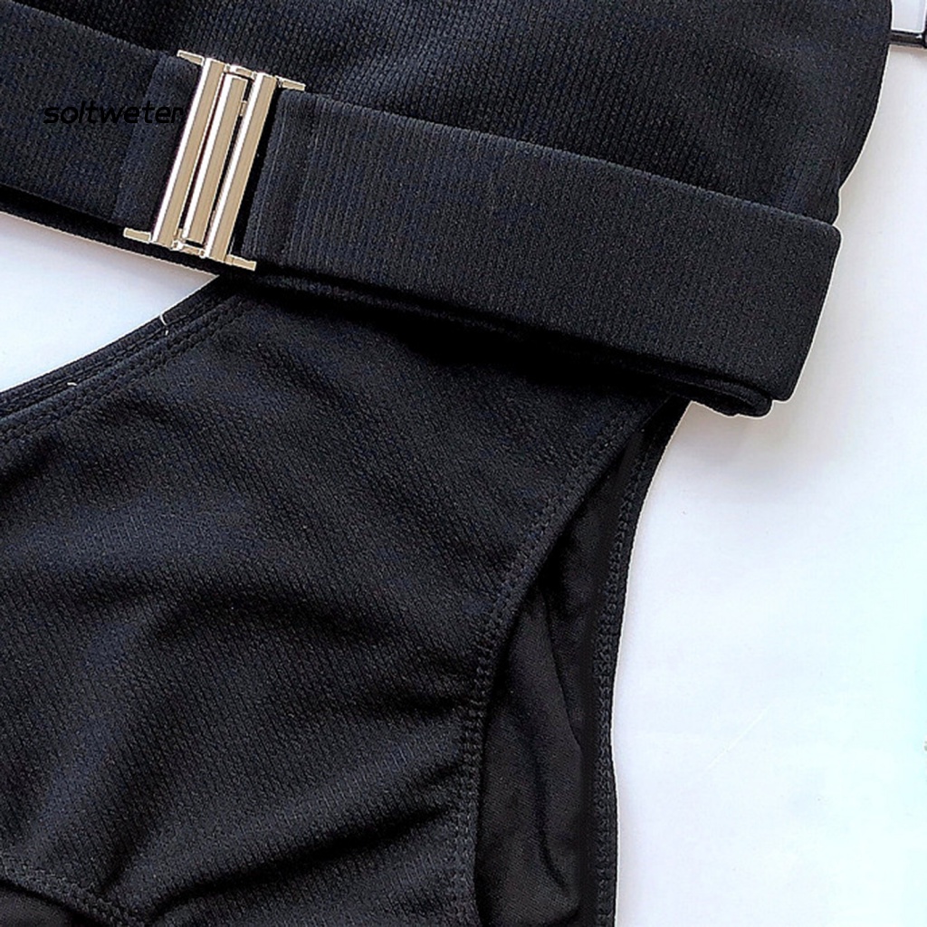 Bộ Đồ Bơi 2 Mảnh Màu Sắc Thời Trang Gợi Cảm Cho Nữ