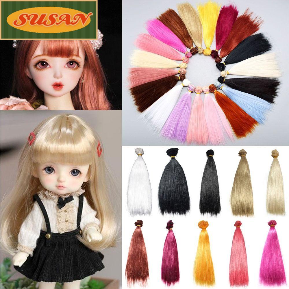 SUSANS 1 Tóc Giả Dài 10cm Bằng Sợi Tổng Hợp Chất Lượng Cao Dành Cho Búp Bê