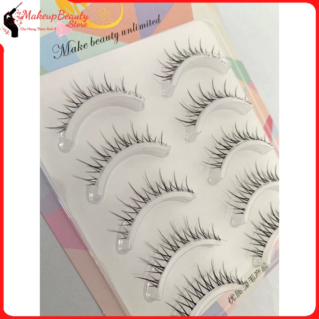 Lông mi giả gân trong tự nhiên tái sử dụng nhiều lần. Chính hãng Make beauty unlimited MS 1234