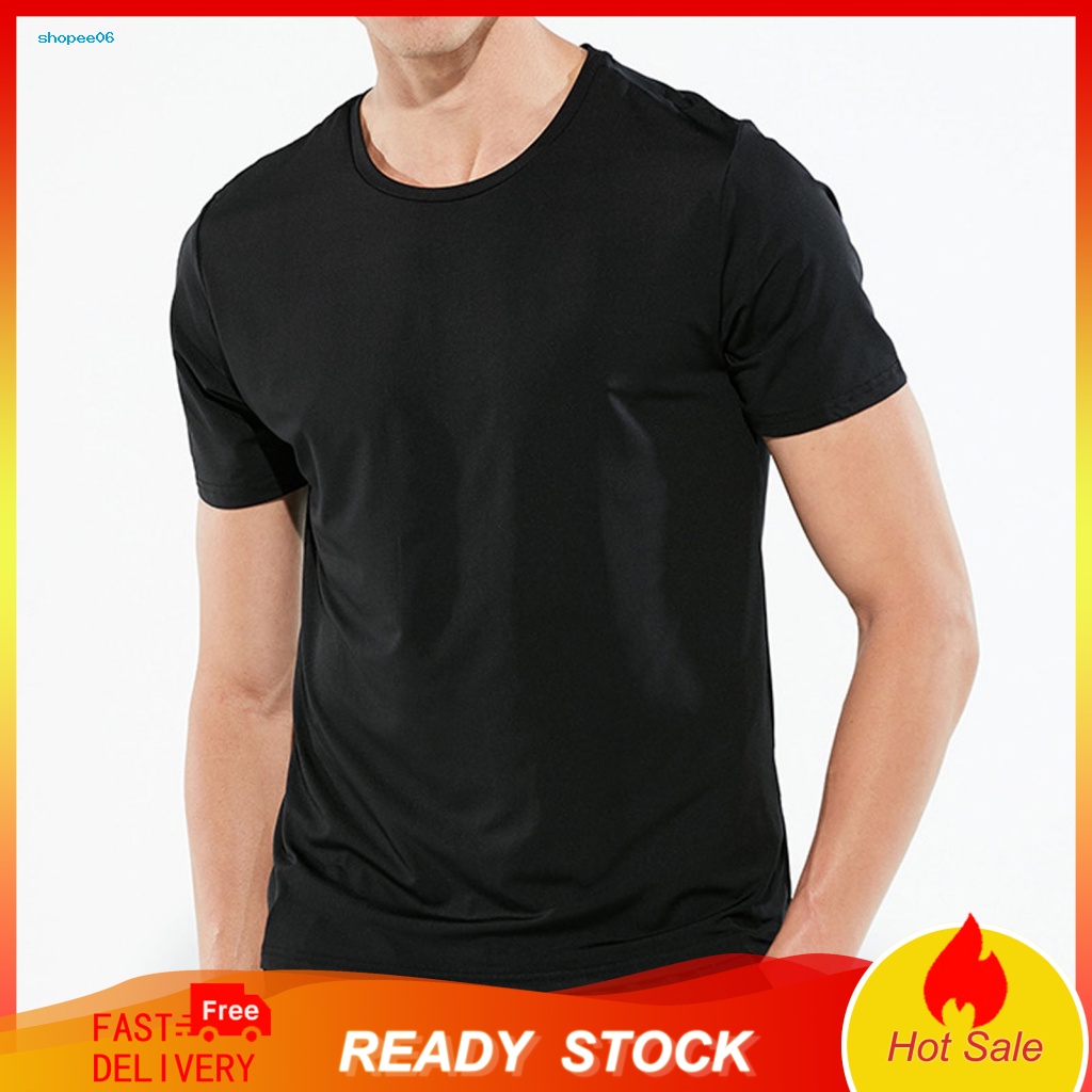 Áo Thun Thể Thao PEMG Màu Sắc Trơn Chống Thấm Nước Nhanh Khô Thời Trang Mùa Hè Cho Nam