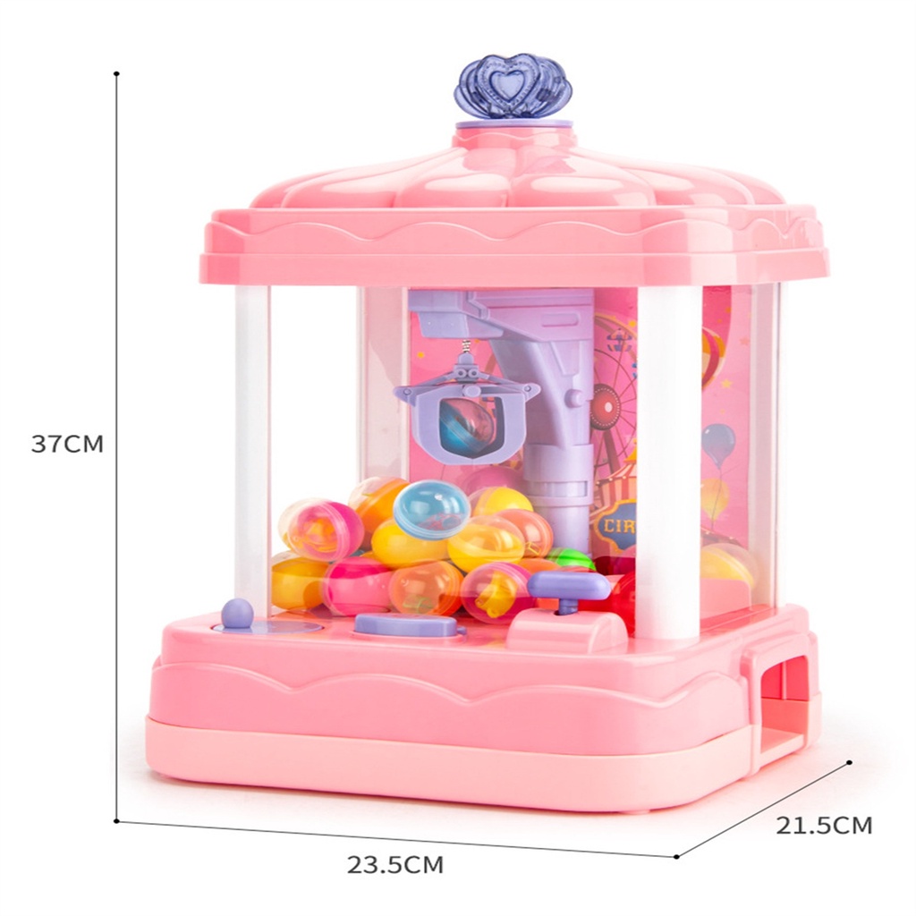 Máy Gắp Thú Mini Phi Hành Gia Kích Thước Lớn Có Nhạc Và Đèn Kèm Xu Đếm Thời Gian, Có Sẵn Nhiều Thú Bông Cho Trẻ Em