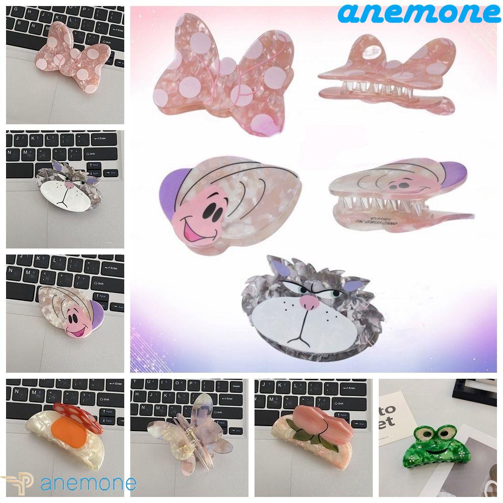 ANEMONE Kẹp Tóc Hình Hoạt Hình Đính Nơ Trái Cây Axit Acetic Thời Trang Cho Nữ