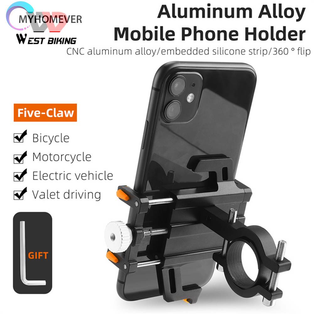 Giá Đỡ Điện Thoại Di Động Năm Chân GPS Gắn Xe Đạp Cho Tất Cả Các Dòng Điện Thoại