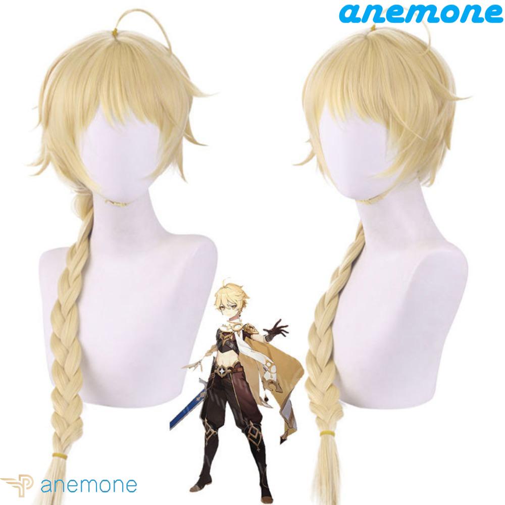 ANEMONE Bím Tóc Giả Bằng Sợi Tổng Hợp Hóa Trang Nhân Vật Anime Genshin Va Chạm Mượt Mà