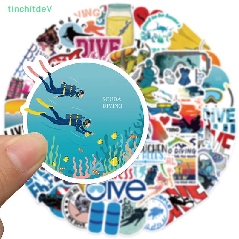 [TinchitdeV] Set 50 Nhãn Dán Graffiti Mùa Hè Mát Mẻ Trang Trí Laptop Hành Lý Ván Trượt Xe Hơi [Mới]