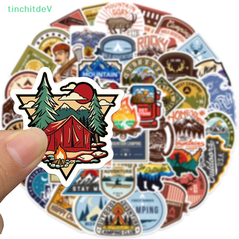 Bộ 48 Miếng Dán Hoạt Hình Bằng Thiếc Cho Trang Trí Vali / Laptop / Điện Thoại