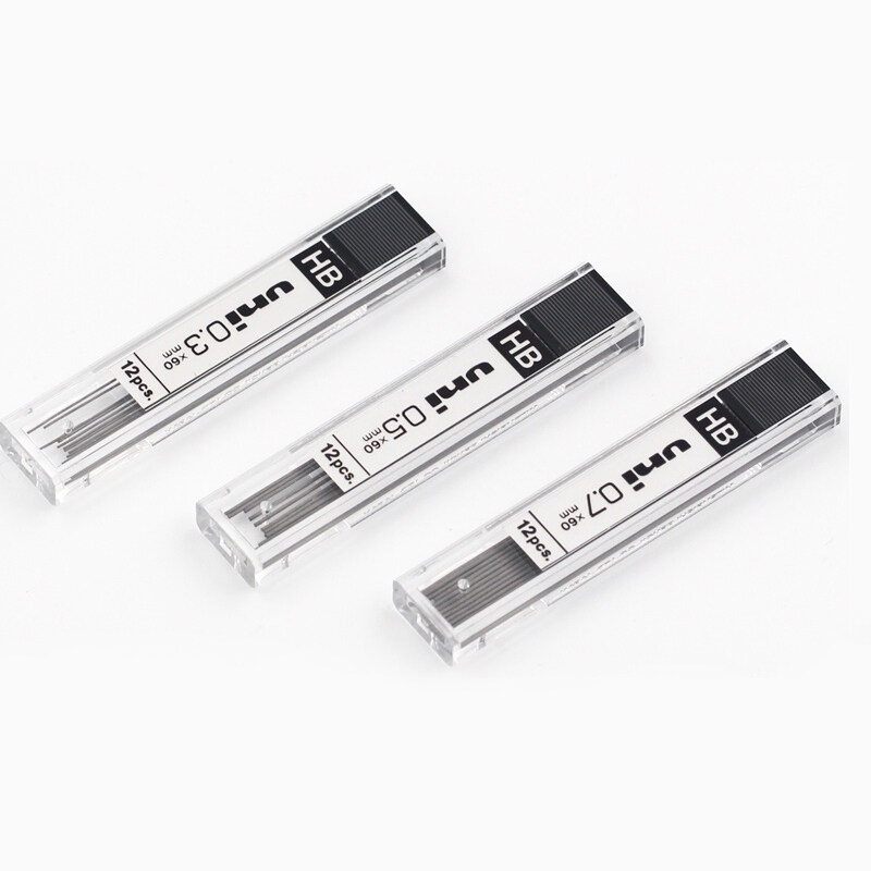 Ruột Bút Chì Bấm UNI UL-1405 2B HB 1403 1407 | Bút Chì Bấm 0.3 / 0.5 / 0.7mm Đa Dụng Chất Lượng Cao