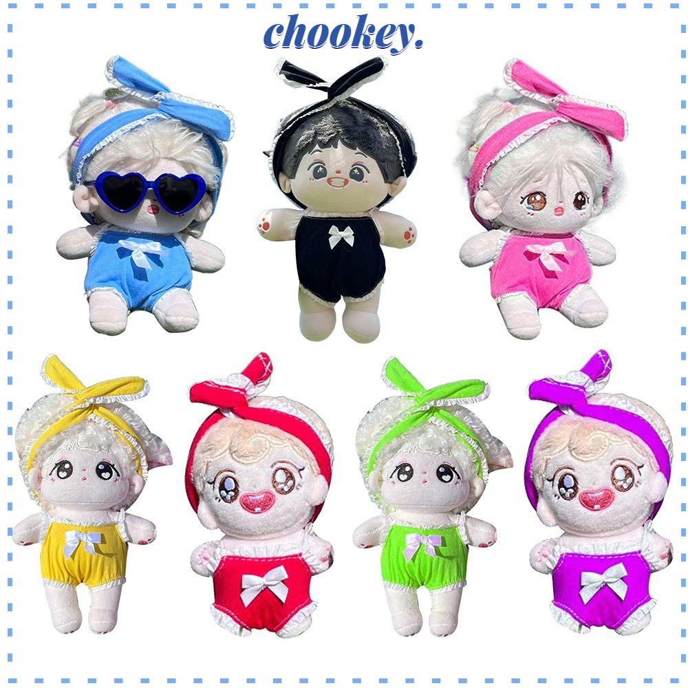 CHOOKEY Bộ Đồ Ngủ Áo liền quần Bằng Cotton 7 Màu Dễ Thương Dành Cho Búp Bê