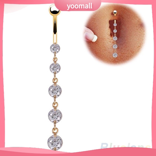 Khuyên Rốn Dáng Dài Xỏ Khuyên Rốn Bằng Thép Gợi Cảm Cho Nữ